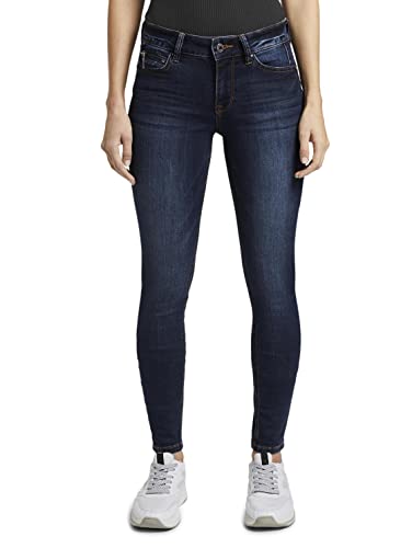 Tom Tailor Denim Damen Jona Extra Skinny Jeans, 10282 - Dark Stone Wash Denim, 27/32 von TOM TAILOR Denim