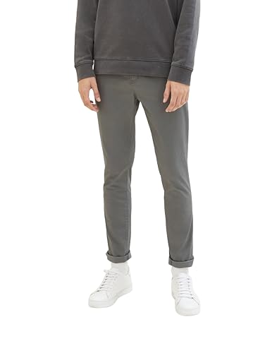 TOM TAILOR Denim Herren 1008253 Slim Fit Chino Hose Mit Gürtel, 10952 - Castlerock Grey, 30W / 32L EU TOM TAILOR Denim Herren 1008253 Slim Fit Chino Hose Mit Gürtel, 10952 - Castlerock Grey, 30W / 32L EU von TOM TAILOR Denim
