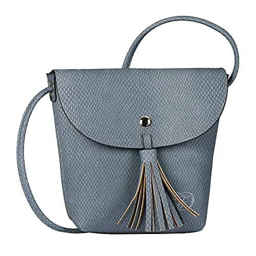 Denim TOM TAILOR bags IDA SNAKE Damen Umhängetasche S, snake blue, 17x4.5x16 von TOM TAILOR