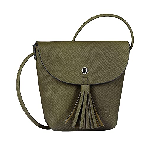 Denim TOM TAILOR bags IDA SNAKE Damen Umhängetasche S, snake khaki, 17x4.5x16 von TOM TAILOR