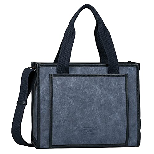 Denim TOM TAILOR bags LETICIA Damen Shopper M, denim blue, 34x12x26.5 von TOM TAILOR