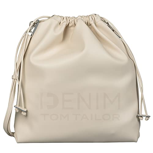 Denim TOM TAILOR bags - Womenswear MAYLENE Damen Rucksack one size, off white, 36x8x40 von TOM TAILOR