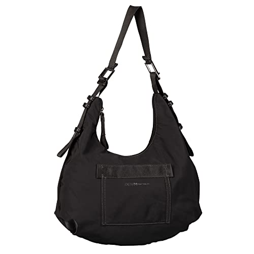 Denim TOM TAILOR bags - Womenswear ORLANA Damen Schultertasche one size, black, 42x33x13,5 von TOM TAILOR