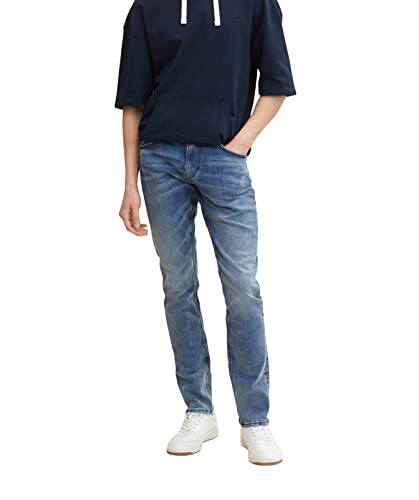 TOM TAILOR Denim Herren Piers Slim Jeans 10280 - Light Stone Wash Denim 30W / 34L von TOM TAILOR Denim