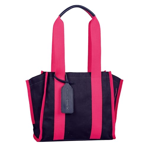 TOM TAILOR Denim Alani Damen Shopper Umhängetasche Reißverschluss Mittelgroß Blau von TOM TAILOR Denim