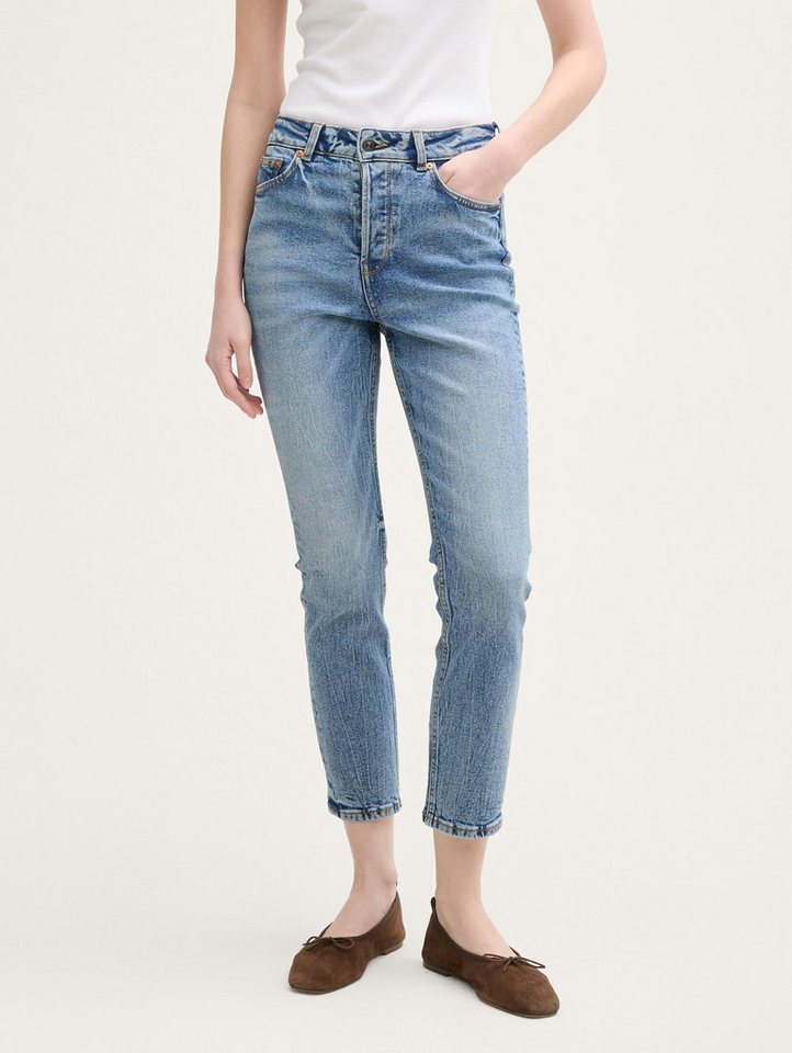 TOM TAILOR Denim Straight-Jeans TTLOTTE SLIM STRAIGHT Jeans mit High Waist TTLOTTE SLIM STRAIGHT Jeans mit High Waist von TOM TAILOR Denim