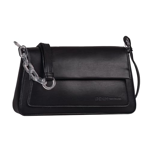 TOM TAILOR Denim Anne Damen Umhängetasche Handtasche Klein Schwarz von TOM TAILOR Denim