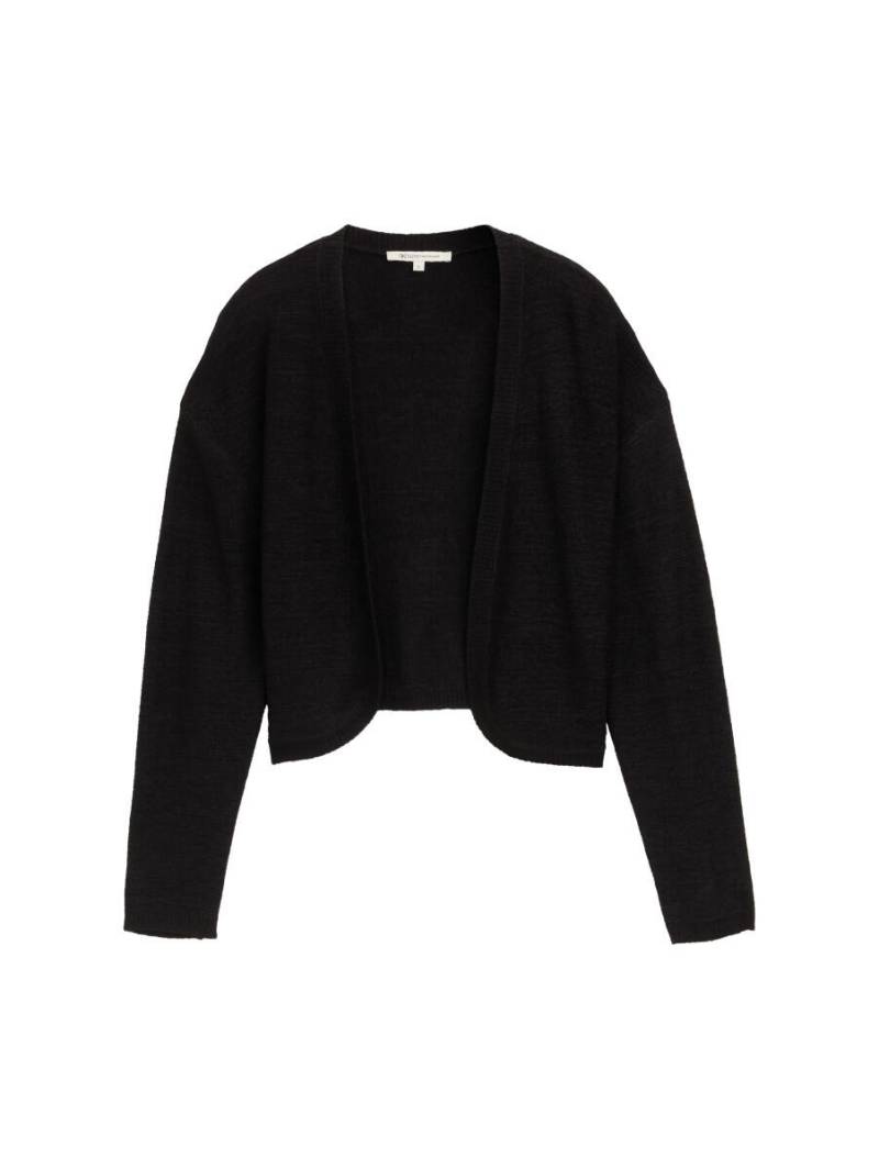 TOM TAILOR Denim - Bolero Cardigan schwarz - Gr. - XS von TOM TAILOR Denim