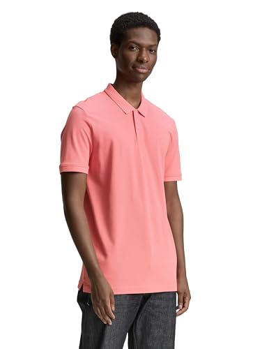 Tom Tailor Denim Herren 1045587 Poloshirt, 15121-Peach Pink, L von TOM TAILOR Denim