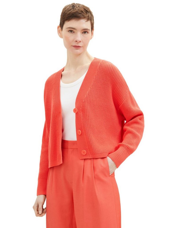 TOM TAILOR Denim Cardigan Cardigan mit Strick und Knopfleiste von TOM TAILOR Denim