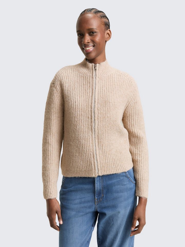 TOM TAILOR Denim Cardigan Pullover & Strickjacken Cardigan mit Reißverschluss von TOM TAILOR Denim