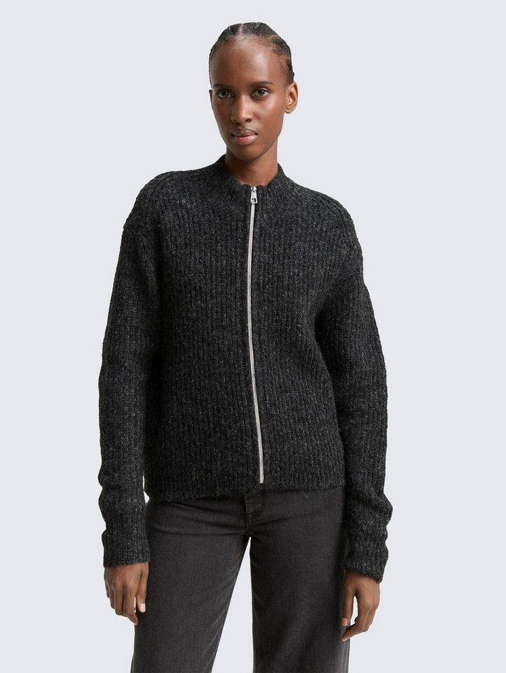 TOM TAILOR Denim Cardigan Pullover & Strickjacken Cardigan mit Reißverschluss von TOM TAILOR Denim