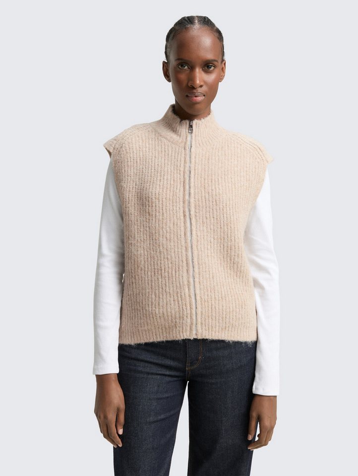 TOM TAILOR Denim Cardigan Pullover & Strickjacken Pullunder mit Stehkragen von TOM TAILOR Denim