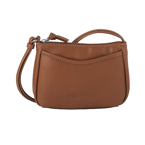 TOM TAILOR Denim Cilia Damen Umhängetasche Crossbody Bag Klein Cognac Braun von TOM TAILOR Denim