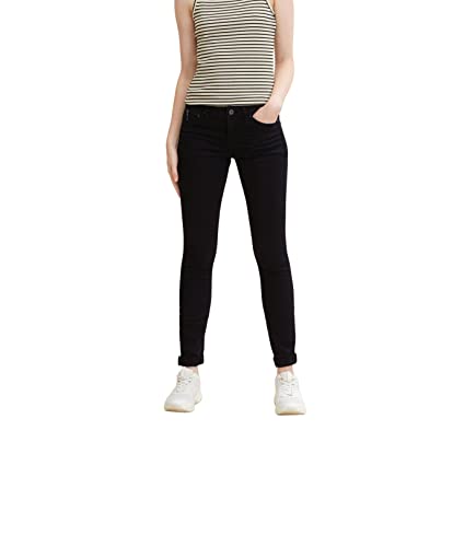 Tom Tailor Denim Damen Jona Extra Skinny Jeans, 10244 - Clean Dark Stone Black Denim, 25/30 von TOM TAILOR Denim