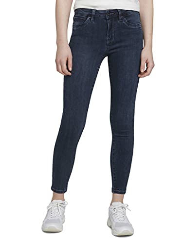 TOM TAILOR Denim Damen 1021150 NELA Extra Skinny Jeans, 10173-Dark Stone Blue Black, 28W / 32L von TOM TAILOR Denim