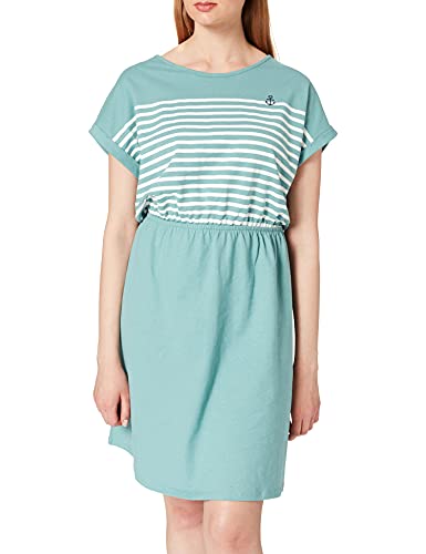 TOM TAILOR Denim Damen Jersey Mini-Kleid 1024956, 13178 - Mineral Stone Blue, L von TOM TAILOR Denim