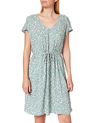 TOM TAILOR Denim Damen Mini-Kleid mit Rückendetail 1024957, 26501 - Mineral Blue Flower Print, XS von TOM TAILOR Denim