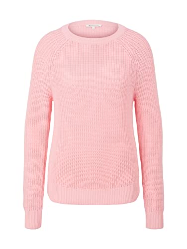 TOM TAILOR Denim Damen Basic Pullover 1033306, 19765 - Soft Pink, XS von TOM TAILOR Denim