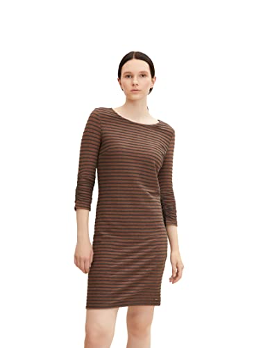 TOM TAILOR Denim Damen Kleid mit Streifen 1033612, 30606 - Grey Amber Structure Stripe, L TOM TAILOR Denim Damen Kleid mit Streifen 1033612, 30606 - Grey Amber Structure Stripe, L von TOM TAILOR Denim