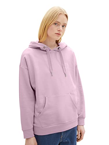 TOM TAILOR Denim Damen 1035802 Basic Hoodie, 28995-Soft Mauve, S von TOM TAILOR Denim