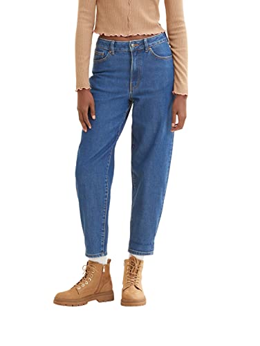 TOM TAILOR Denim Damen 1035811 Barrel Mom Jeans, 10119-Used Mid Stone Blue Denim, S von TOM TAILOR Denim