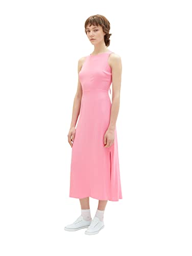 TOM TAILOR Denim Damen 1036606 Kleid mit Rückendetail, 31685-Fresh Pink, M von TOM TAILOR Denim