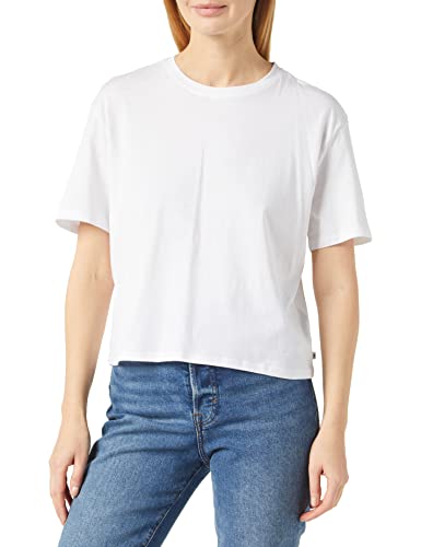 TOM TAILOR Denim Damen 1036935 Oversized Basic T-Shirt, 20000-White, XL von TOM TAILOR Denim