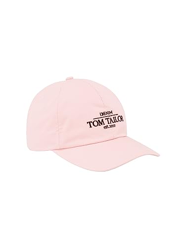 TOM TAILOR Denim Damen 1038039 Kappe mit Logo, 14557-Light English Rose, OneSize von TOM TAILOR Denim