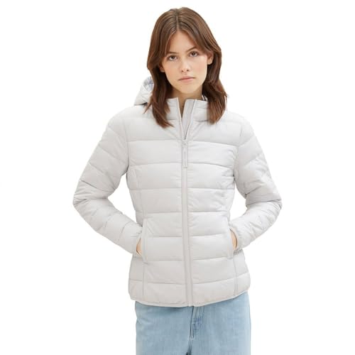 TOM TAILOR Denim Damen 1041091 Jacke, 32253-Basic Light Grey, S von TOM TAILOR Denim