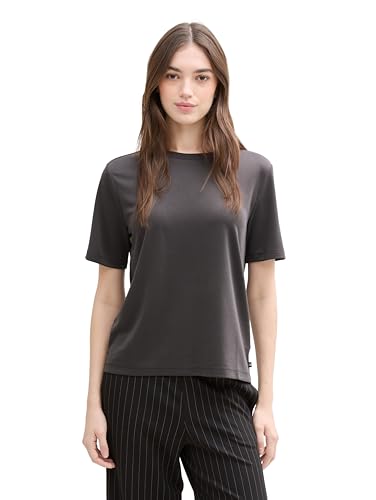 TOM TAILOR Denim Damen 1041160 T-Shirt, 10899-Tarmac Grey, X-Large TOM TAILOR Denim Damen 1041160 T-Shirt, 10899-Tarmac Grey, X-Large von TOM TAILOR Denim