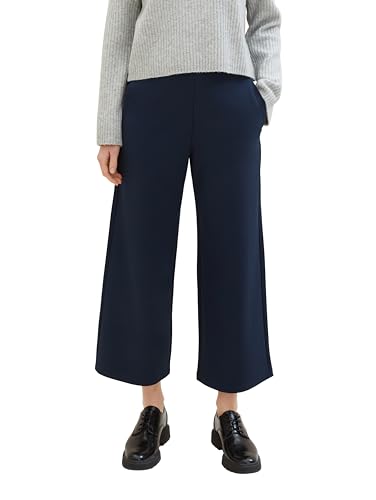 Tom Tailor Denim Damen Basic Culotte Hose, 10668 - Sky Captain Blue, XL von TOM TAILOR Denim