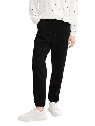 TOM TAILOR Denim Damen 1044769 Jogginghose mit weitem Bein, 14482-Deep Black, Medium TOM TAILOR Denim Damen 1044769 Jogginghose mit weitem Bein, 14482-Deep Black, Medium von TOM TAILOR Denim