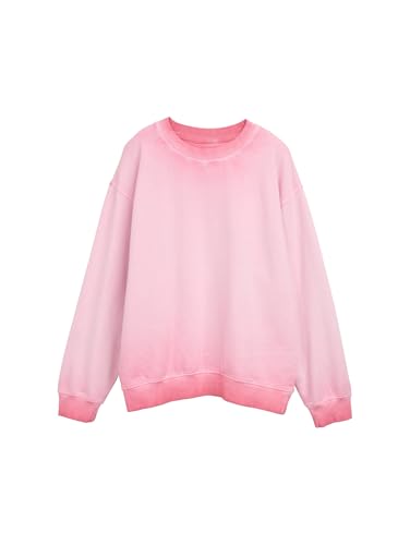 TOM TAILOR Denim Damen 1045904 Sweatshirt, 36321-Light Dusty Pink, L von TOM TAILOR Denim