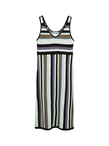 TOM TAILOR Denim Damen 1046681 Kleid, 38000-Multicolor Stripe, S von TOM TAILOR Denim