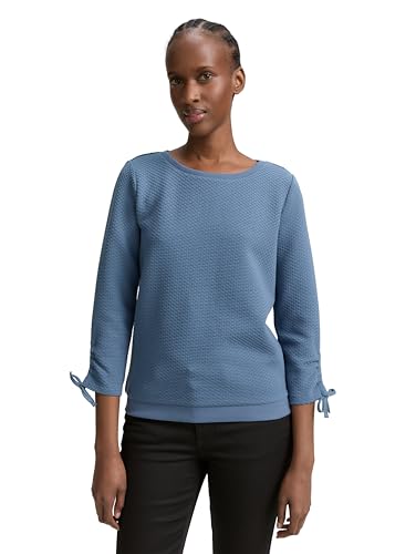 TOM TAILOR Denim Damen 1047227 Sweatshirt, 28969-Dusty Denim Blue, XXL von TOM TAILOR Denim