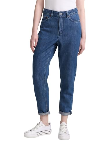 TOM TAILOR Denim Damen 1047934 Mom Fit Jeans, 10282-Dark Stone Wash Denim, 28 von TOM TAILOR Denim