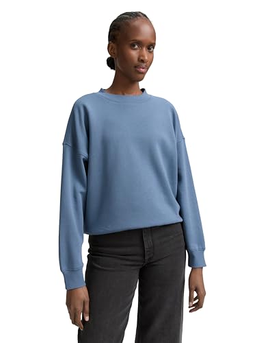 TOM TAILOR Denim Damen 1048336 Sweatshirt, 28969-Dusty Denim Blue, L von TOM TAILOR Denim