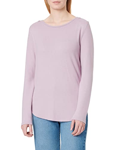 TOM TAILOR Denim Damen Basic Langarmshirt 1034331, 28995 - Soft Mauve, L von TOM TAILOR Denim