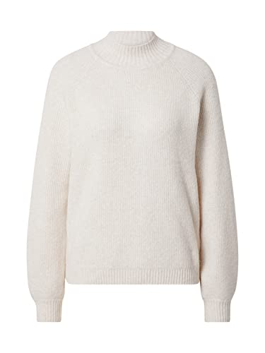 TOM TAILOR Denim Damen Basic Pullover , Beige (24421 - Creme Beige Melange), XL von TOM TAILOR Denim