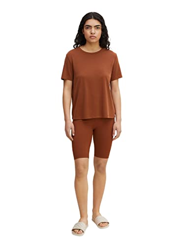 TOM TAILOR Denim Damen Basic Radlershorts 1031411, 29566 - Nut Brown, XXL TOM TAILOR Denim Damen Basic Radlershorts 1031411, 29566 - Nut Brown, XXL von TOM TAILOR Denim