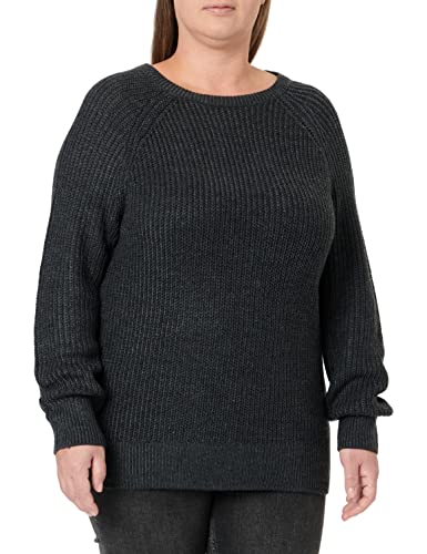 TOM TAILOR Denim Damen Basic Strickpullover 1034527, 10522 - Shale Grey Melange, L von TOM TAILOR Denim