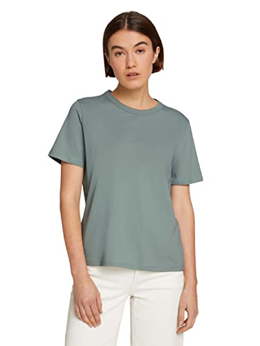 TOM TAILOR Denim Damen Basic T-Shirt 1032003, 16005 - Green Mist, XS TOM TAILOR Denim Damen Basic T-Shirt 1032003, 16005 - Green Mist, XS von TOM TAILOR Denim