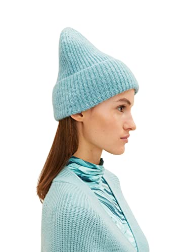 TOM TAILOR Denim Damen Beanie Mütze 1033066, 30564 - Reef Blue Melange, ONESIZE von TOM TAILOR Denim