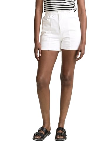 TOM TAILOR Denim Damen 1046700 Bermuda Jeans Shorts, 20000-White, L von TOM TAILOR Denim