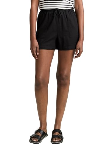 TOM TAILOR Denim Damen 1046843 Bermuda Shorts, 14482-Deep Black, M von TOM TAILOR Denim