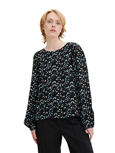 TOM TAILOR Denim Damen Bluse 1034270, 30708 - Sparkling Dots Print, XL von TOM TAILOR Denim