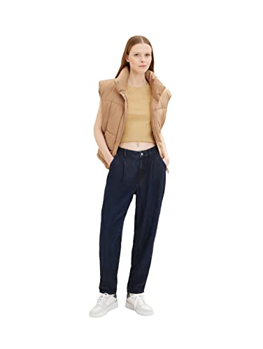 TOM TAILOR Denim Damen Cropped Ripp T-Shirt mit Bio-Baumwolle von TOM TAILOR Denim