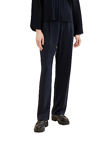 TOM TAILOR Denim Damen 1038199 Straight Fit Hose, 10668-sky Captain Blue, XXL von TOM TAILOR Denim