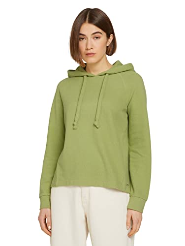 TOM TAILOR Denim Damen Basic Hoodie 1027687, 28720 - New Pea Green, XS von TOM TAILOR Denim